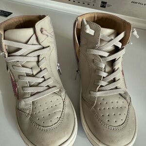 Old Soles Cream and Pink Kids Sneakers